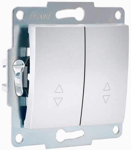 Переключатель без рамки Lezard Karina 2-кл. проходной матовое серебро фото Переключатель без рамки Lezard Karina 2-кл. проходной матовое серебро картинка